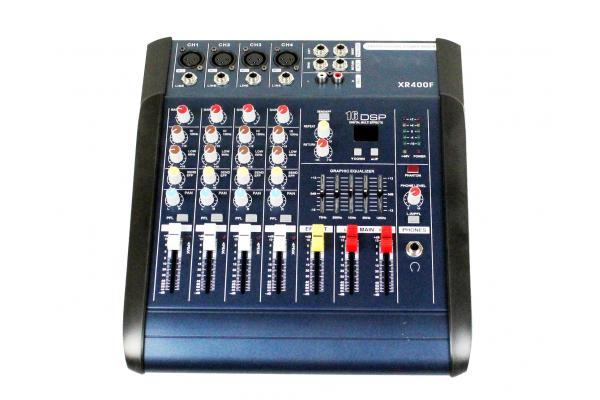 Professional Audio Mixer SD card interface , 4 channel audio mixer XR400F