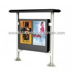 Double screen outdoor kiosk two 49 inch touch screen advertisement display with WIFI 3G/4G lcd digital signage panel for sale