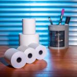 BPA Free 65gsm 80mm Thermal Receipt Paper 4 Inch Thermal Paper Roll For POS for sale
