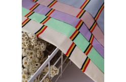 China Soft Striped Cotton Fabric Low Shrinkage Knit Jersey Material For T-Shirt supplier