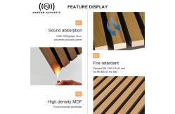 China Fireproof Slat Acoustic Panels Lightweight Natural Wood Acoustic Panels 2400*600MM supplier