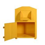 Durable Clothing Donation Box Powder Coating Recycling Bin for sale
