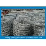 RAL Colors Razor Fence Wire , Concertina Razor Wire 1.5 - 3 Cm Barb Length for sale