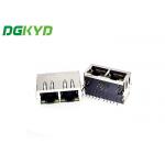 1X2 8P10C TAB Down RJ45 Ethernet Connector With LED for sale