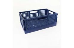 China Multifunctional Reusable Folding Plastic Baskets For Fruits Stackable Rectangle supplier
