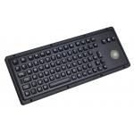 IP65 85 keys explosion proof black industrial keyboard with backlit trackball