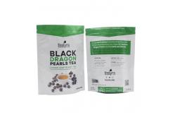 China Biodegradable Matte White Stand Up Pouch Compostable Square Bottom Bag supplier