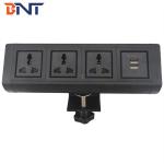 Boente 2021 6.56 Ft Cord 3 Universal Power and 2 USB Black Office Portable Table Mount Power Station for sale