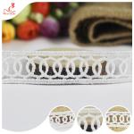Fashion Water Soluble Bilateral Polyester Lace Trims Edge Ribbon For Home Textiles
