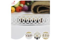 China Fashion Water Soluble Bilateral Polyester Lace Trims Edge Ribbon For Home Textiles supplier