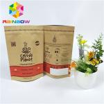 Custom printed paper packaging bag for food  stand up zipper pouch paper bags for sale