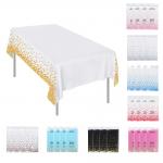 54'X108' Printed Tablecloth , Reusable Kitchen Table Cover for sale