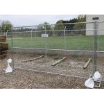 Hot Dipped Galvanized Temporary Mesh Fencing , Chain Link Wire Mesh Fencing