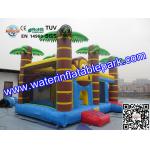Trees Themed Inflatable Bouncy Castle With Slide / Monkey Moonwalk Moon Bounce Rental for sale
