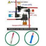 ATO ATC Blade Fuse Tap for 2 Circuits with cables