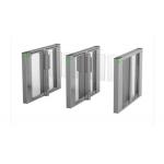 DC Motor 10mm Acrylic Glass Barrier Gate RS485 SS For Pedestrian for sale