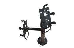 China Multi Purpose POS Terminal Stand ABS Pole Metal Material With 2 / 3 Arms supplier