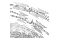 China 900mm Razor Sharp Barbed Wire Galvanized Metal Coil Thermal Bto-22 supplier