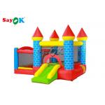 0.55mm / 18OZ Waterproof Mini Inflatable Castle Two Years Warranty for sale