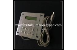 China 12 Key Metal Numeric Keypad Stainless Steel 304 With Led Display supplier