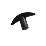 Black Nylon Female T Handle Knobs With Brass Threaded Insert