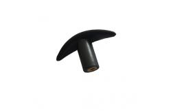 China Black Nylon Female T Handle Knobs With Brass Threaded Insert supplier