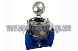 China Manual Unload Intermittent Operation Top Discharge Food Centrifuge with Clamshell supplier