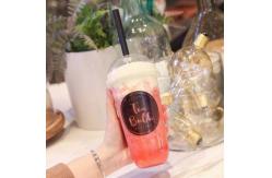 China Pp Smoothie Personalized Plastic Cups With Lids , Personalized Disposable Cups supplier