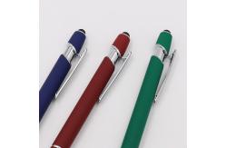 China Classical Touchscreen Metal Press Ballpoint Pen Click Stylus Tip Aluminium Ball Pen supplier
