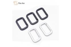 China Custom Metal Carabiner Keychain Clip , Rectangle Hook Metal Accessories supplier
