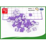 Customed Square  Alphabet Letters nylon hook loop For Kid Toys for sale