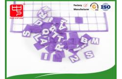 China Customed Square  Alphabet Letters nylon hook loop For Kid Toys supplier