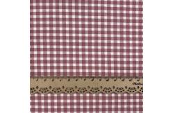China Woven 200gsm 40s Red Check And Stripe Fabrics Polyester Gingham Fabric supplier