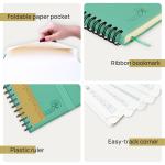Custom 4.25X6.75inch Mini Weekly Planner 2023 2023 Green PU Cover