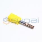 4 Flute Solid  Carbide End Mill Milling Cutter For Stainless Steel Cemented , Titanium Alloys for sale