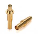 Male Solder 9.5mm Pogo Pin Connector Brass 3.2mm Heigh Spring Loaded Gold Plated for sale