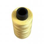 Yellow 402 Polyester Textured Yarn , Spun Polyester Yarn For Knitted Garment for sale