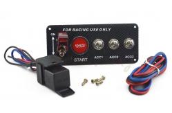 China 30A Universal Racing Switch Panel For Car , Toggle Starter Switch supplier