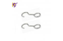 China Custom Iron Zinc Plated S Shape Hook Clip Wireforms Carabiner Handles Spring supplier