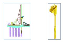 China Bvem Bottom Feed Vibroflot For Silty Clay Soil Improvement Dry Method Construction supplier