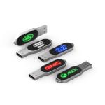 When Working LED Light Will Shiny Crystal USB Drive 32GB 64GB 128GB for sale