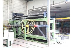 China 3.2mm Wire 80x100mm Adjustable Gabion Mesh Machine 195m/h Mesh Output supplier