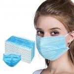Blue Color Earloop Face Mask Low Sensitivity Skin Friendly For Food Service for sale