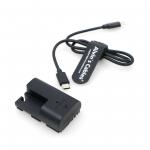 LP-E6 Dummy Battery With PD Type-C Power Cable LP-E6 Battery Replacement Cable For Canon EOS 80D 70D 60D 6D 7D2 7D 5DSR for sale