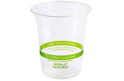 China Beverage Cornstach Biodegradable PLA Cups With Lids Single Wall supplier