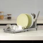 Metal Wire Utensils Holder Dish Draining Board Rack Kitchen Organization