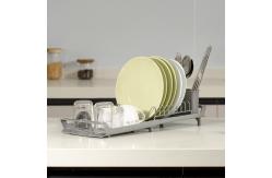 China Metal Wire Utensils Holder Dish Draining Board Rack Kitchen Organization supplier