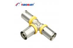 China Multilayer Composite Pipe Fittings Brass Pex Al Pex Gas Pipe Press Fittings supplier