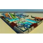 Commercial Water Park Design With Swimming Pool Water Splash Pad For Children for sale