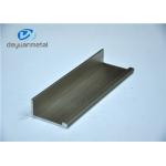 2 Meter Alloy 6063-T5 Silver  Brushed Aluminium Extrusion Profile For Cabinet for sale